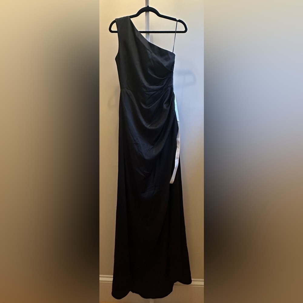 NWT Elliatt Biarritz Gown S Black One Shoulder - Picture 4 of 9